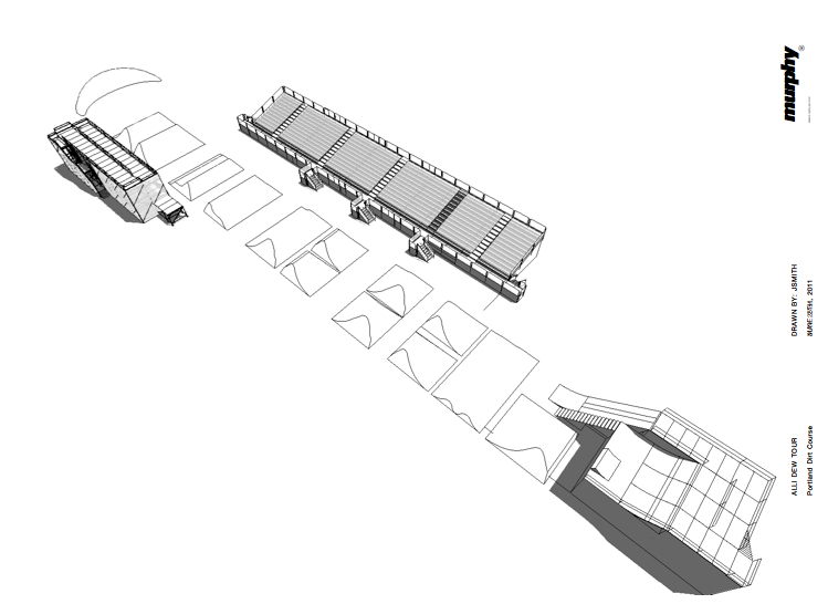 2011 Dew Tour Portland BMX Dirt Layout