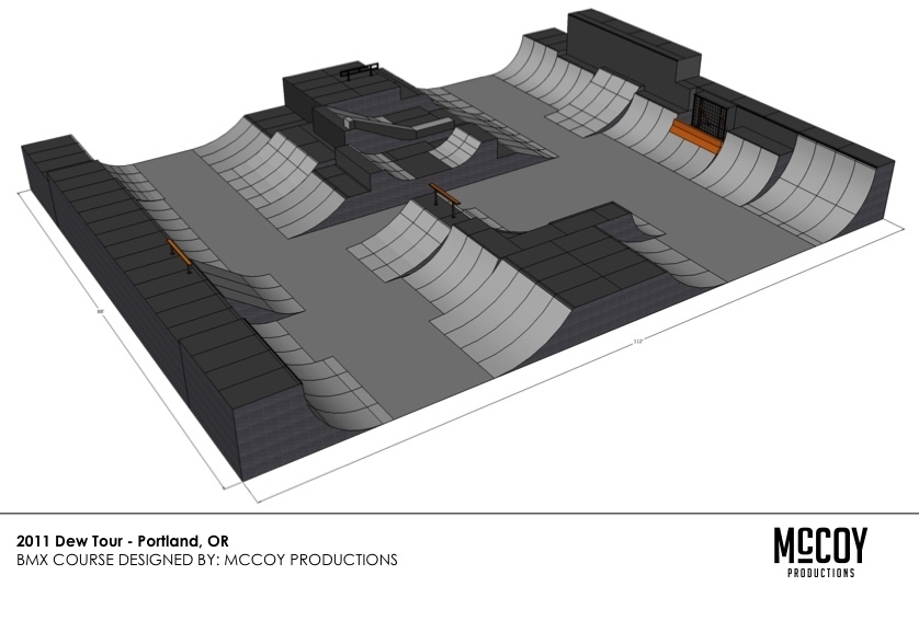 2011 Dew Tour Portland BMX Park Course Design