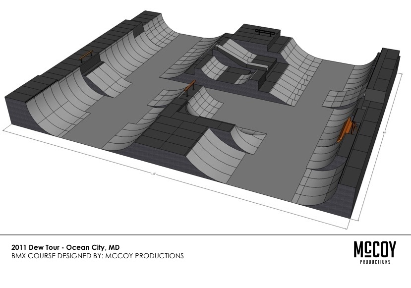 2011 Dew Tour Portland BMX Park Course Design