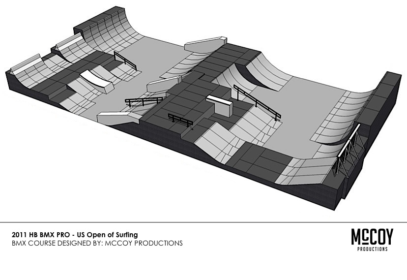 2011 HB BMX Pro - Huntington Beach, CA - BMX Park Course Design