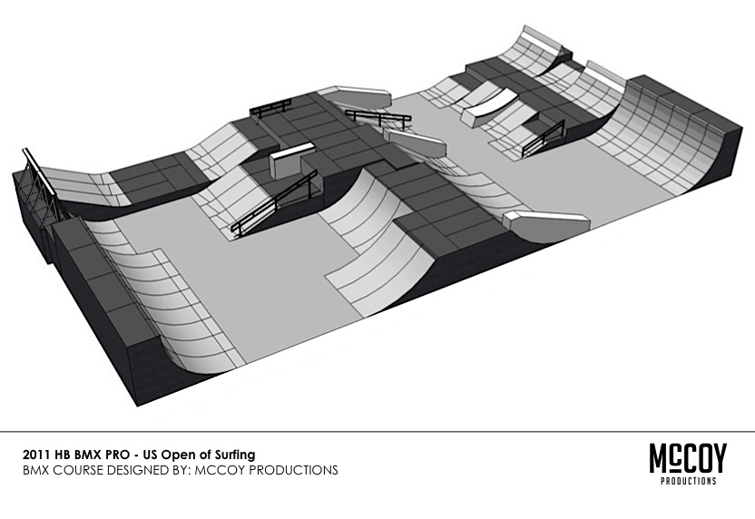 2011 HB BMX Pro - Huntington Beach, CA - BMX Park Course Design
