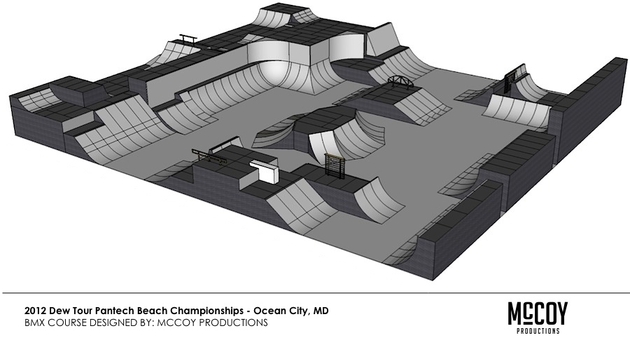 2012 Dew Tour Pantech Beach Championships BMX Park Course